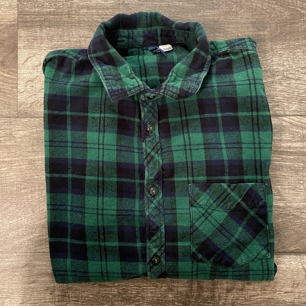 Men’s Plaid Flannel Button Down